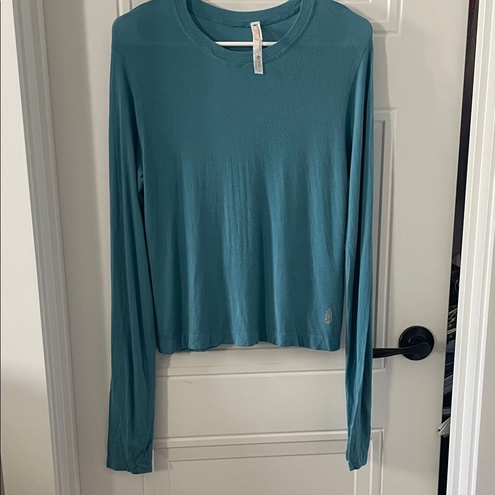Free People Movement Teal Long Sleeve Women's Top